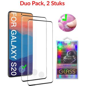 2 STUKS Galaxy S20 Case Friendly 3D Tempered Glass Screen Protector