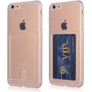 iPhone 6 / 6S TPU Hoesje Met Card Slot - Pasjesvakje