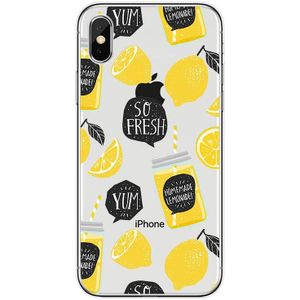 iPhone Xs Max Soft TPU Hoesje So Fresh Lemonade Print
