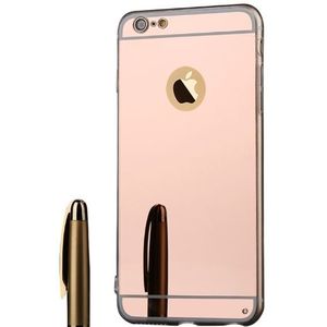iPhone 7 / 8 / SE 2020 TPU Bling Spiegel Hoesje - Rosé Goud