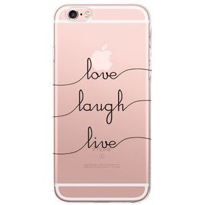 iPhone 6 / 6S Soft TPU Hoesje Love Laugh Life Print