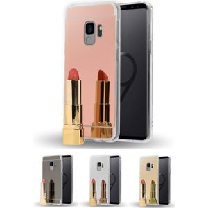 Galaxy S9 TPU Bling Spiegel Hoesje 4 Kleuren - Zwart