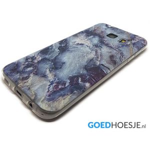 Galaxy S7 Edge Soft TPU Hoesje Marmer Design Dark & Wild