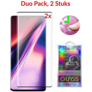 2 STUKS Galaxy Note 20 Ultra 3D Tempered Glass Screenprotector Case Friendly