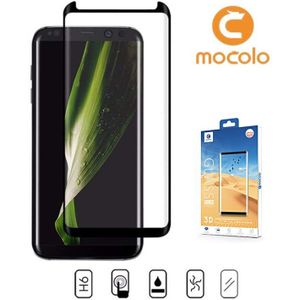 Galaxy S8 Mocolo Premium 3D Case Friendly Tempered Glass Protector - Transparant