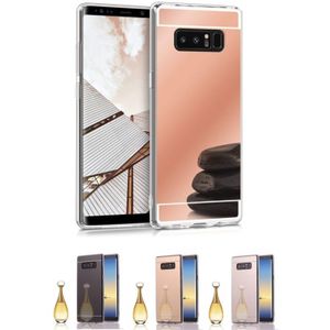 Galaxy Note 8 TPU Bling Spiegel Hoesje 4 Kleuren - Zilver