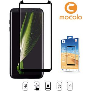 Galaxy S8 Mocolo Premium 3D Case Friendly Tempered Glass Protector - Zwart
