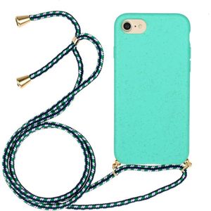 iPhone 6 / 6S Crossbody TPU Hoesje met Koord Mint