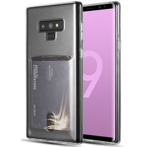 Galaxy Note 9 Transparant TPU Hoesje Met Pasjesvakje