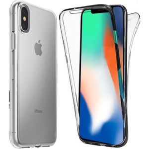 iPhone X / Xs 360° Full Cover Transparant TPU Hoesje