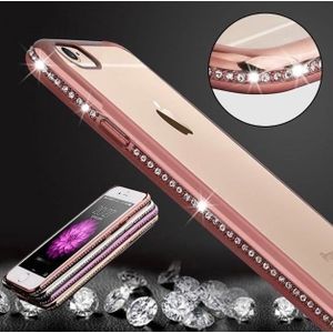 iPhone 6 Plus / 6S+ Bling Hoesje Met Bergkristallen Strass-Steentjes - Paars-Goud