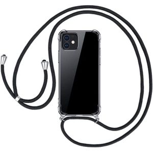 iPhone 12 Mini Crossbody Transparant TPU Hoesje met Koord