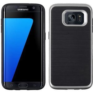 Galaxy S7 Edge Motomo 3 in 1 Hybrid Case Hoesje - Zilver