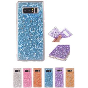 Galaxy Note 8 TPU Bling Glitterhoesje Bladgoud - Look - Goud
