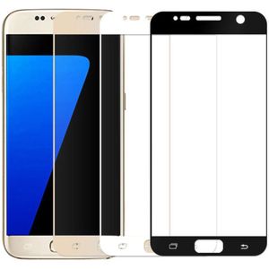 Galaxy S7 Full Cover Tempered Glass Screen Protector - Wit