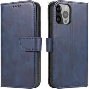 Galaxy S24 PU-Leren Bookcase Portemonnee Hoesje Blauw