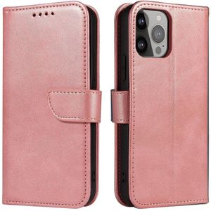 Galaxy S24 Plus PU-Leren Bookcase Portemonnee Hoesje Roze