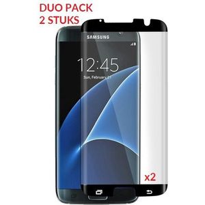 2 STUKS Galaxy S7 Edge Case Friendly 3D Tempered Glass Screen Protector - Rosé Goud