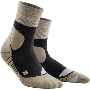 Hiking Merino Mid Cut Compressiesokken - Sand