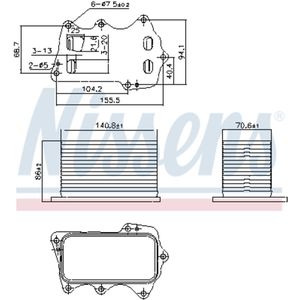 Olie radiator NISSENS 91359