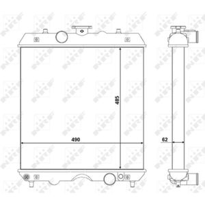 Radiator, motorkoeling EASY FIT NRF 54102