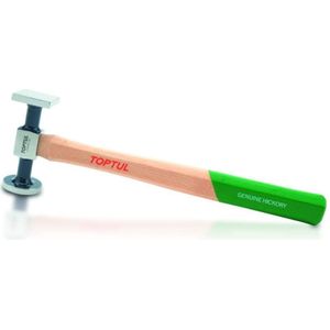Carrosseriehamer TOPTUL flach Durchmesser: 40mm, Quadrat: 38x38mm, Lengte: 325mm