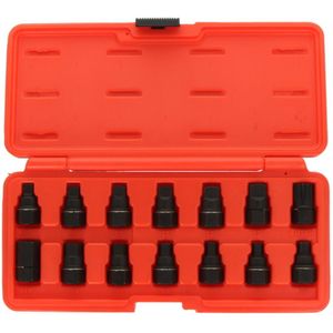 Olie aftapplug set TOPTUL 14 Stuk voor steeksleutel 17mm