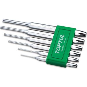 Uitlaatgasset TOPTUL 6Stk 3x8x125 4x9,5x150 5x9,5x165 6x12,7x180 8x12,7x181mm