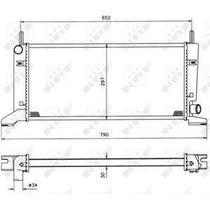 Radiator, motorkoeling NRF 509500