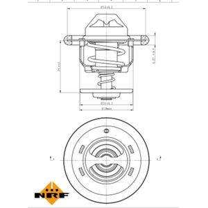 Thermostaat, koelvloeistof EASY FIT NRF 725206
