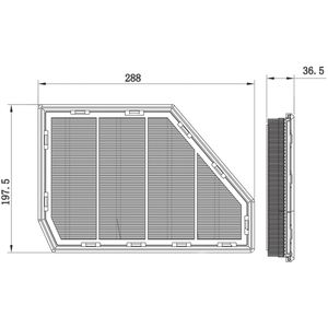 Luchtfilter FEBI BILSTEIN 174685, rechts