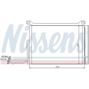 Condensator, airconditioning NISSENS 94615