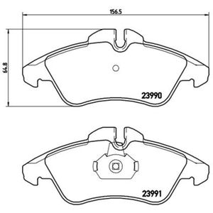 Remblokset BREMBO P 50 080, voor