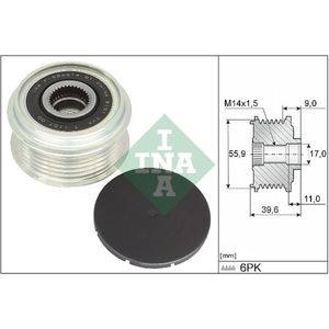 Generator vrijloop INA 535 0340 10
