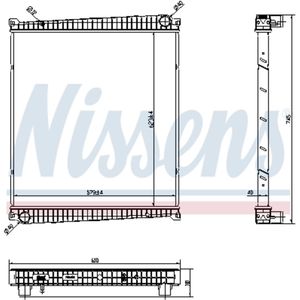 Radiator, motorkoeling NISSENS 6378750