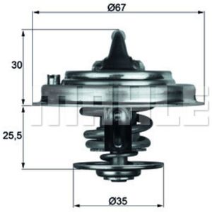 Thermostaat, koelvloeistof MAHLE TX 34 87D