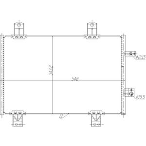 Condensor, airconditioning EASY FIT NRF 350480