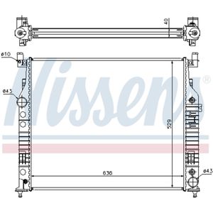 Radiator, motorkoeling NISSENS 62577A
