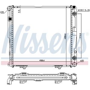 Radiator, motorkoeling NISSENS 62751A