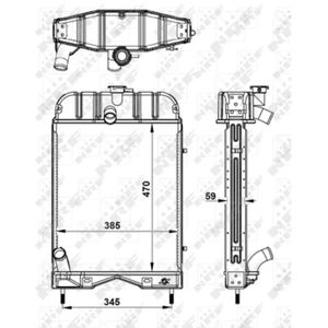 Radiator, motorkoeling EASY FIT NRF 52145