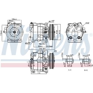 Compressor airconditioning NISSENS 890187