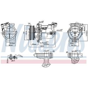 Compressor airconditioning NISSENS 890042