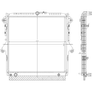 Radiator, motorkoeling NRF 560001