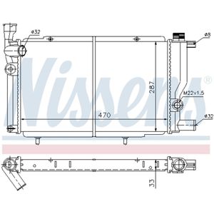 Radiator, motorkoeling NISSENS 63425