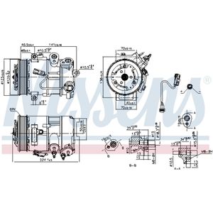 Compressor airconditioning NISSENS 890375