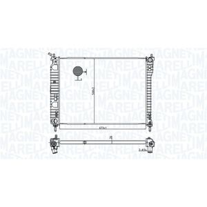 Radiator MAGNETI MARELLI 350213179800