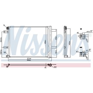 Condensator, airconditioning NISSENS 941090