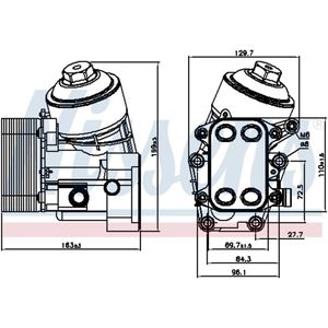 Olie radiator, motorolie NISSENS 91154