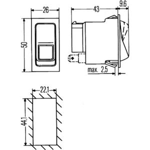 Schakelaar HELLA 6FH 004 570-521