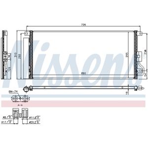 Condensator, airconditioning NISSENS 940390